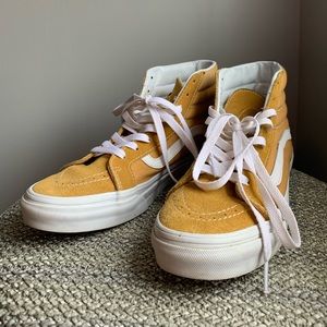 High Top Vans - Mustard